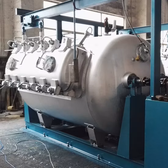 Machine de teinture industrielle de gabarit de textile tissé de polyester de vêtement