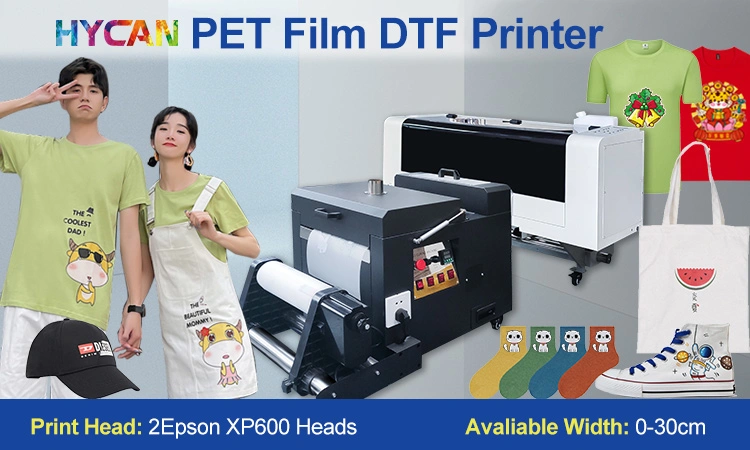 XP600 Double Head Garment T-Shirt DIY Heat Press Pet Film A3 Dtf Printer