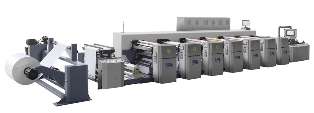 Servo Control Various Food Package Multi-Color Flexographic/Flexo Printing Machine