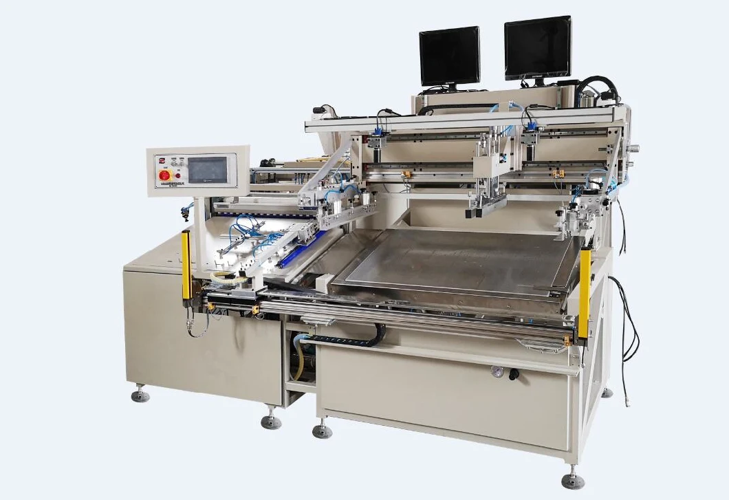 HY-D56 Double-Sided Dust Removal Automatic Screen Printing Machine Label Packing Silk Screen Printer Machinery Heat Transfer