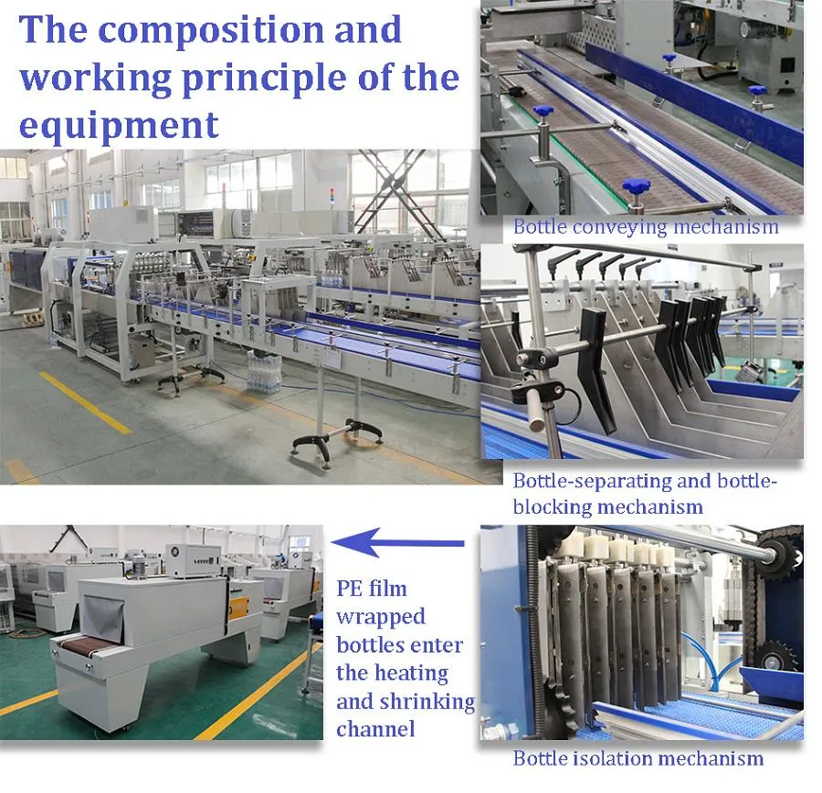 Factory Price Automatic Heat Tunnel PE Film Plastic Shrink Stretching Wrapping Machine