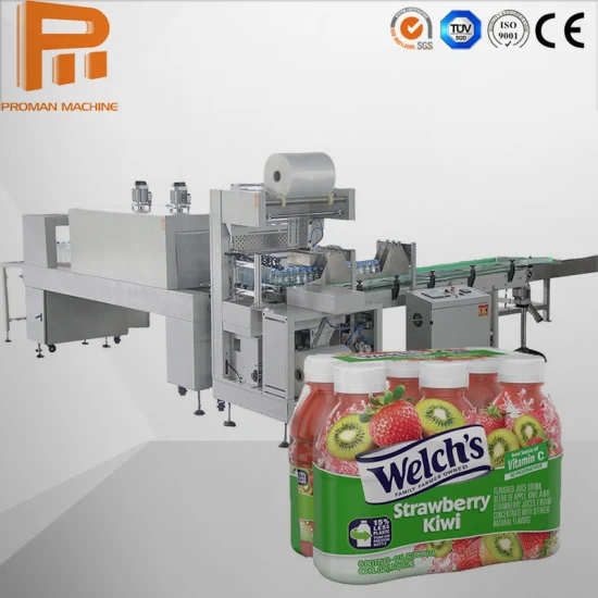 Prix ​​d'usine Tunnel de chaleur automatique PE Film plastique rétractable étirement Machine d'emballage