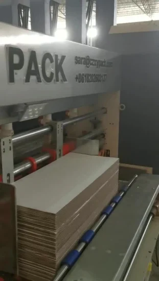 Machine automatique de fabrication de cartons ondulés d'emballage d'emballage de coupe d'impression d'imprimante de Flexo
